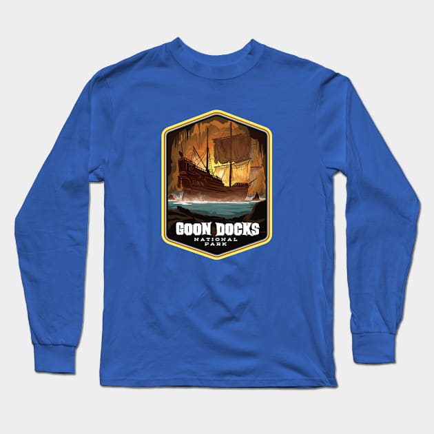 Goon Docks National Park Long Sleeve T-Shirt by MindsparkCreative